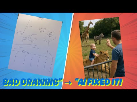 I Turned a Horrible Sketch into Realistic AI Art (Mind-Blowing Results)