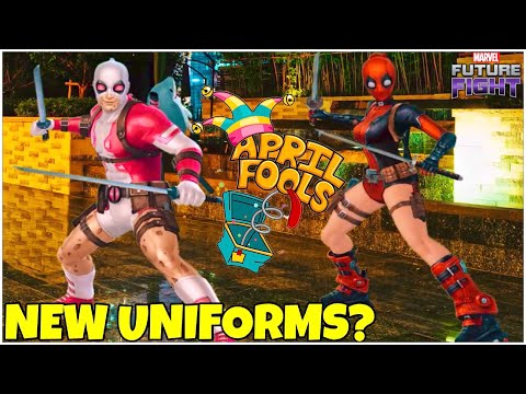 DEADPOOL & GWENPOOL UNIFORMS COMING TUESDAY??? OR APRIL FOOL’S JOKE l Marvel Future Fight