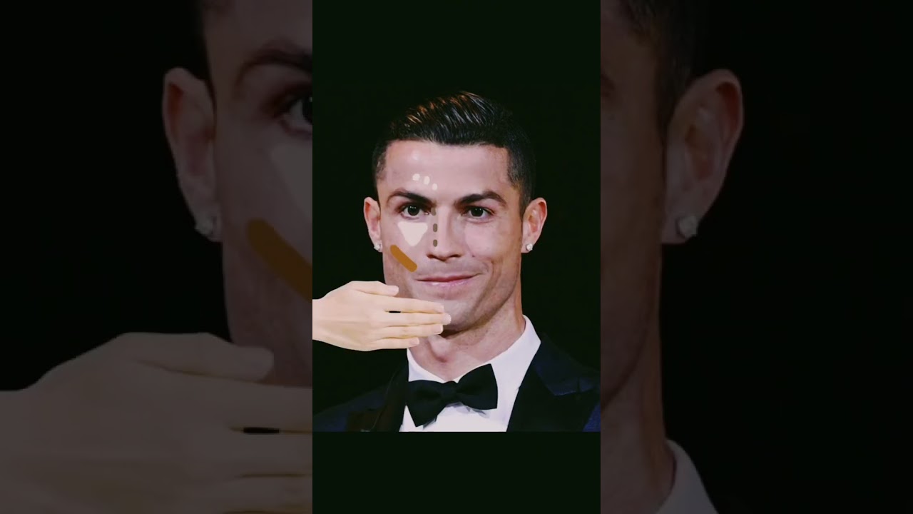 Asoka trend on Ronaldo #cristianoronaldo #ronaldo #asokamakeup #asokatrend #makeup #shorts