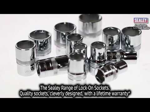 ΣΕΤ Καρυδάκια μακριά  3/8 Lock-On ίντσα SEALEY-thumb-1