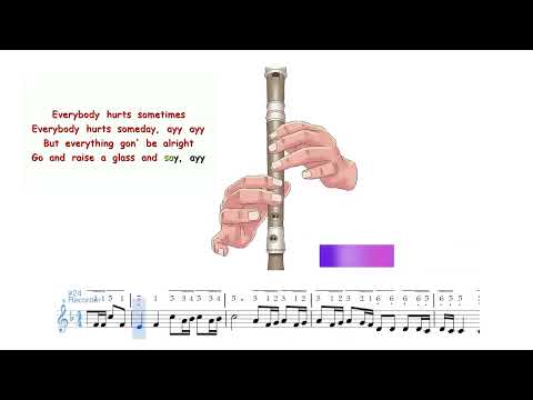 Memories maroon 5  | Recorder Tutorial | not angka suling