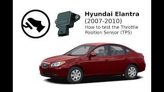 Hyundai Elantra: How to test your Throttle Position Sensor / TPS