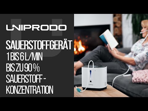 Video - Zuurstofapparaat - 1 tot 6 l/min - tot 90% zuurstofconcentratie