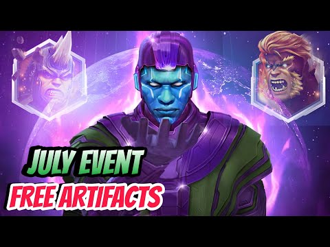 get FREE 4, 5 and 6 star artifacts and more rewards in july special event | marvel future fight