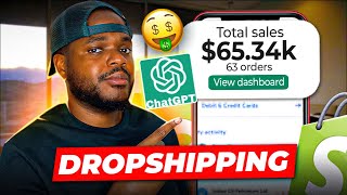 BEST WAY TO START DROPSHIPPING FOR BEGINNERS USING ChatGPT ($100/Day)