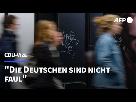 CDU-Vize: "Die Deutschen sind nicht faul" | AFP