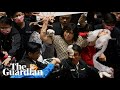 Fists And Pig Guts Fly In Taiwan Parliament During Debate On US Pork Imports