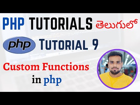 PHP Tutorials in Telugu Lesson 9 How to Create Your Own Functions