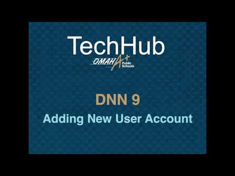 DNN 9 Adding a New User Account