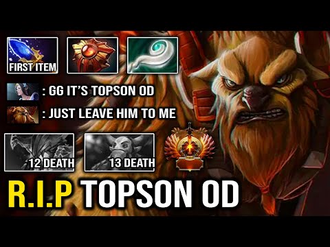EVEN Topson OD Can't Shut Down this Earthshaker | EPIC Echo Slam + First Item Scepter DotA 2