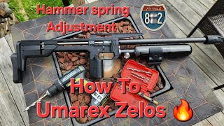 Umarex Zelos (Hammer spring adjustment hole how to)