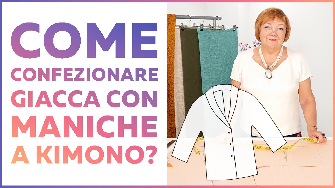 Giacca da donna con maniche a kimono e collo a scialle. Costruzione cartamodello. Parte 1
