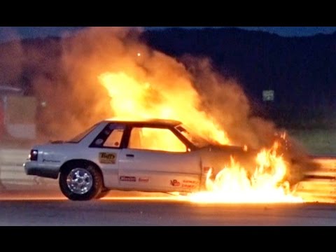 FIERY Drag Racing Wreck