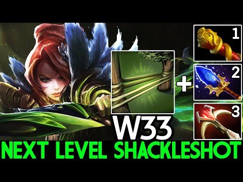 W33 [Windranger] Next Level Shackleshot Beautiful Plays 7.23 Dota 2