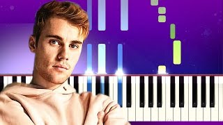 Justin Bieber - Intentions ft Quavo (Piano Tutoria