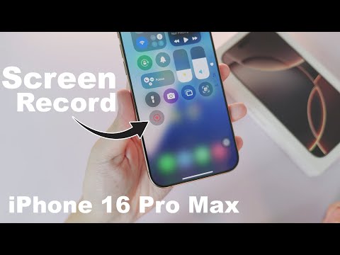How to Screen Record on iPhone 16 Pro /Pro Max