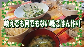炊き込みご飯と春雨サラダ【映えでも何でもない晩ごはん作り】