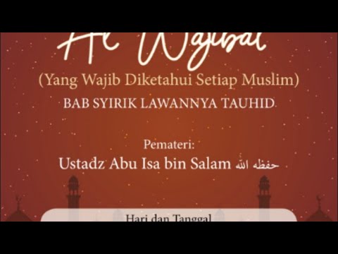 Syirik Lawannya Tauhid