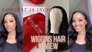 13*4 HD lace frontal BODY WAVE wig Review ft wiggins hair