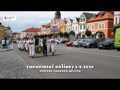 Chrudimské dožínky - Chrudim 5.9.2020 - průvod souborů městem