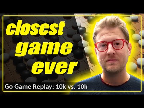 Closest game EVER (10k vs 10k) GO Game Replay