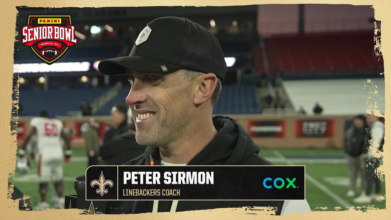 Saints LB coach Peter Sirmon talks DC duties for American Team | 2026 Senior Bowl