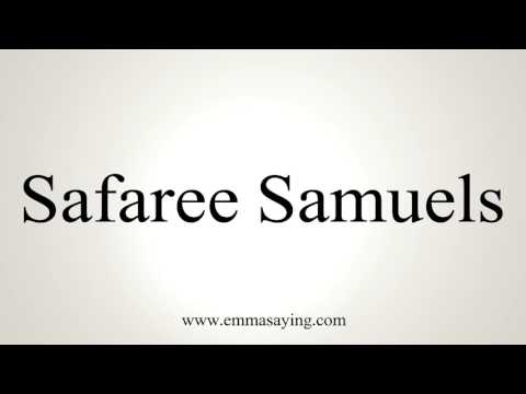 How to Pronounce Safaree Samuels