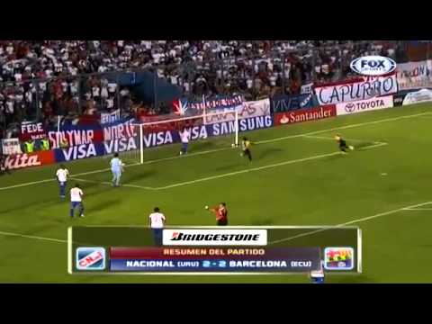 Nacional 2 - 2 Barcelona Copa Libertadores 2013 HD