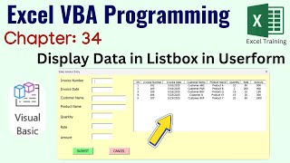 Download the video "Display Data in List Box of User Form (VBA Programming - Chapter 34)"