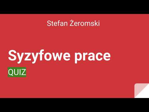 Syzyfowe prace - Quiz