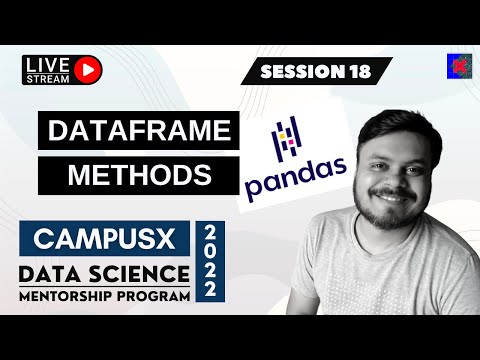Session 18 - Important DataFrame Methods | Data Science Mentorship Program (DSMP) 2022-23