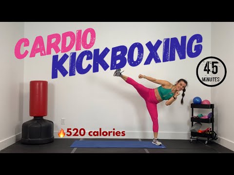 CARDIO KICKBOXING CORE Workout // Fat Burning // Burn 520 calories