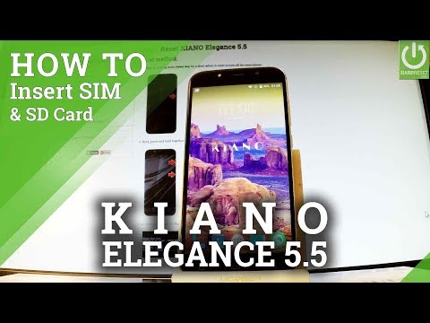 How to Insert SIM & SD Card in KIANO Elegance 5.5 - Install SIM Card