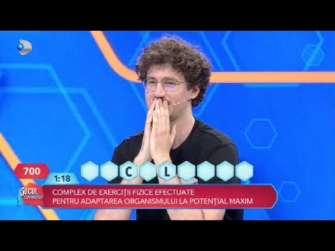 Word game with Dan Negru - Alexandru, a strong opponent! Play until the last second!