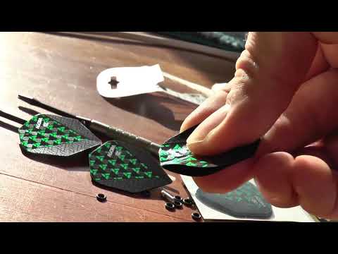Assembling darts made easy - with O-rings and flight protectors, press flights well!