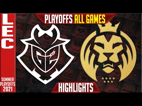 G2 vs MAD Highlights ALL GAMES | LEC Playoffs Summer 2021 Round 1 | G2 Esports vs MAD Lions