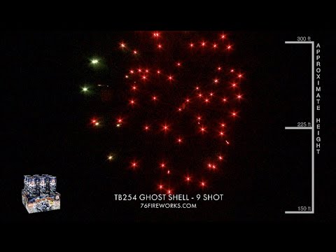 Ghost Shell Fireworks - 9 Shot Winda