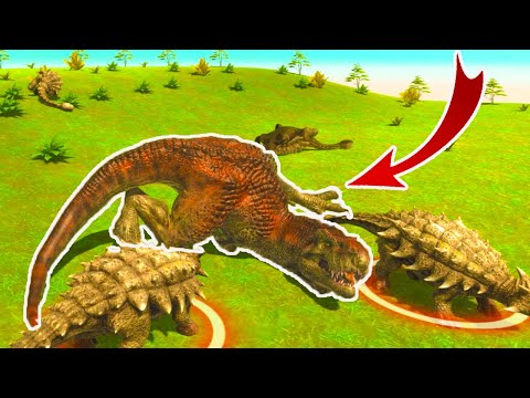 Ankylosaurus VS TREX . Animal Revolt Battle Simulator