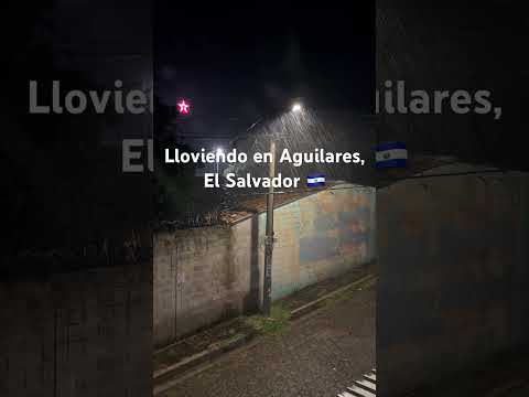 Lluvia en Aguilares, El Salvador