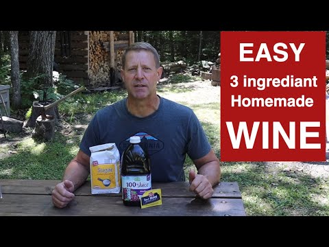 Simple Homemade Wine with Only 3 Ingredients!