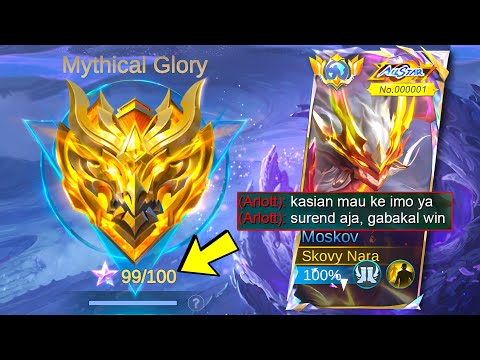 GLOBAL MOSKOV -1 STAR MENUJU IMMORTAL! NABRAK PENJOKI SKILL DEWA?! HARD GAME BIKIN JANTUNGAN  ~ MLBB