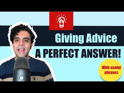 CELPIP Speaking Model Answer: Giving Advice (P1) + Useful Phrases