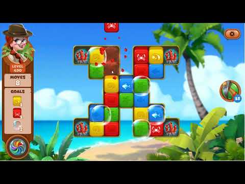 Lost Island Blast Adventure Level 490 - No Boosters