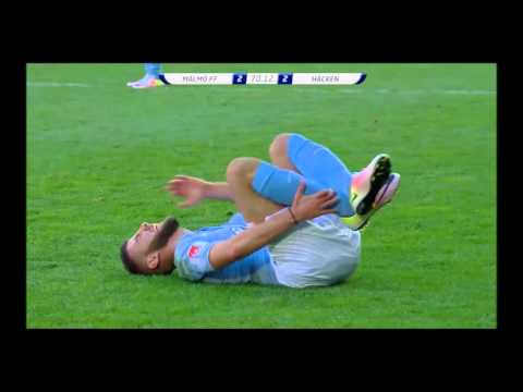 Svenska cupen - Erdal får inkast.