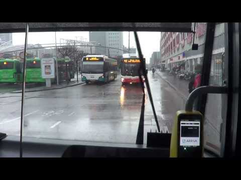 Veolia bus knippert 2x met licht