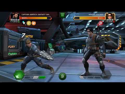 Marvel Contest of Champions : 5 Star MAXED Captain America (Infinity War) vs ROL Winter Soldier .