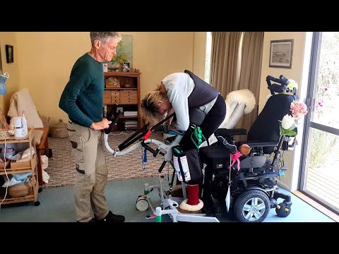 Full Transfer - Paul and Kathy (MND/ALS) - Using the Kera sit2sit hoist at home