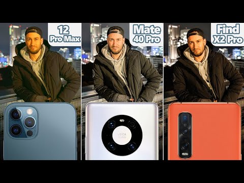 iPhone 12 Pro Max vs Oppo Find X2 Pro vs Hauwei Mate 40 Pro! CAMERA TEST COMPARISON! | VERSUS