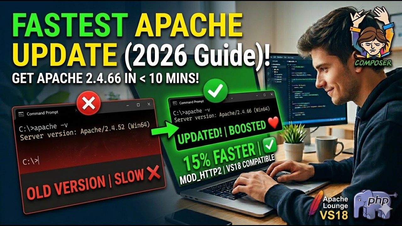 How to Update Apache in Laragon to Latest Version (2.4.66)  2026 Full Guide #Laragon #Apache #WebDev