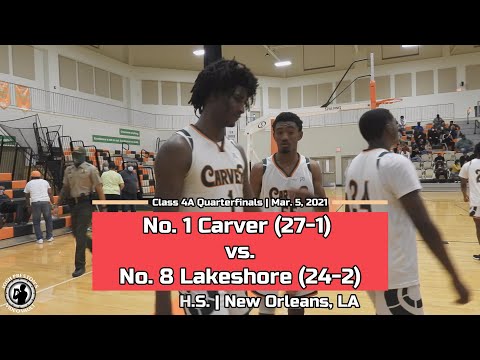 (1) Carver vs. (8) Lakeshore (Highlights) - Top-seeded Rams put on a DUNK SHOW in 4A Quarterfinals!